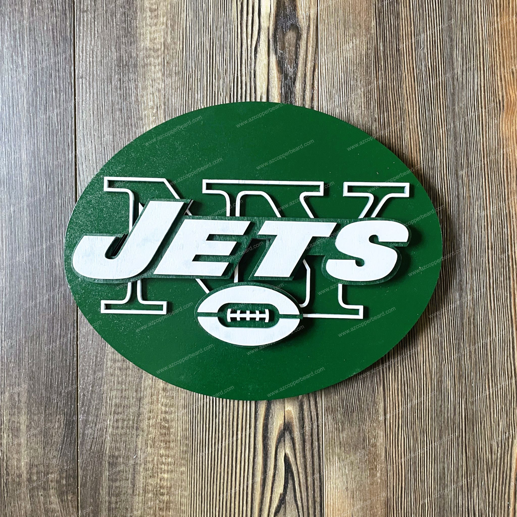 New York Jets 12'' x 12'' 3D Logo Wall Art