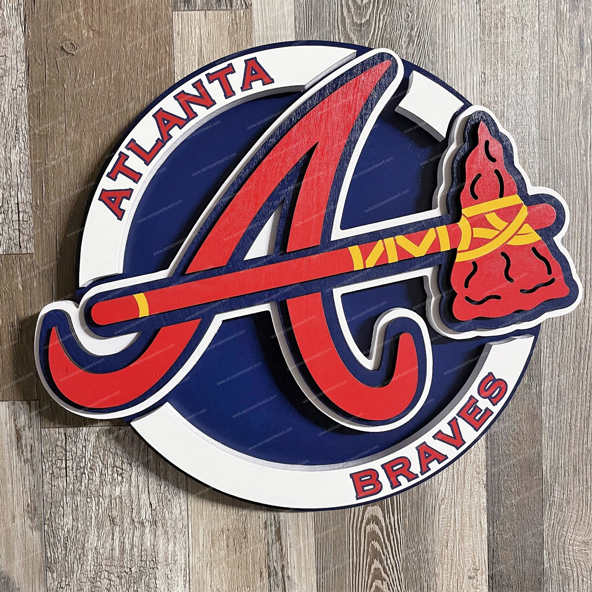 Atlanta Braves 3D Wall Art - Arizona Copper Beard